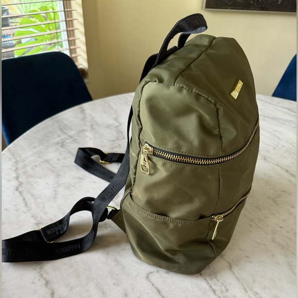 Steve Madden Handbags - Steve Madden Olive Green Backpack with Gold Hardware